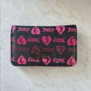 Juicy Couture Black and Pink Wallet